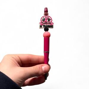 Cheerleader In Training Focal Beaded Pen - $5 each -Comes With Pen Refill